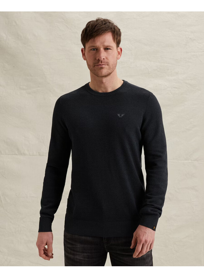 PKW0000334 5281 PME Legend R-neck cotton modal Salute Navy