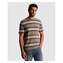 CTSS2609583 8026 Cast Iron Short sleeve r-neck regular fit waffle stripe Walnut