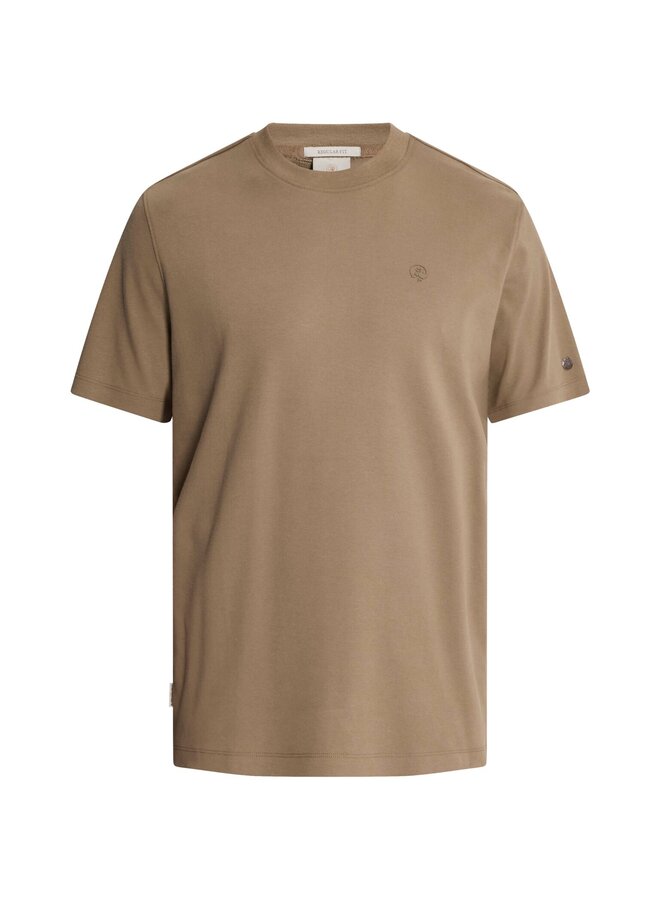 CTSS2609560 8026 Cast Iron Short sleeve r-neck regular fit interlock Walnut