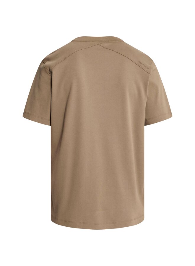 CTSS2609560 8026 Cast Iron Short sleeve r-neck regular fit interlock Walnut