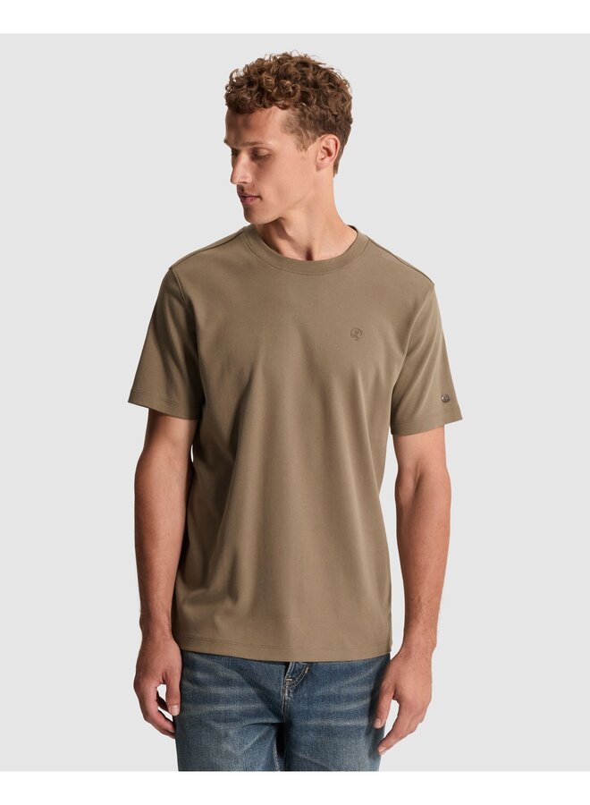 CTSS2609560 8026 Cast Iron Short sleeve r-neck regular fit interlock Walnut