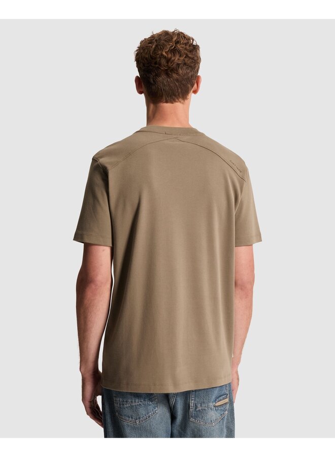 CTSS2609560 8026 Cast Iron Short sleeve r-neck regular fit interlock Walnut