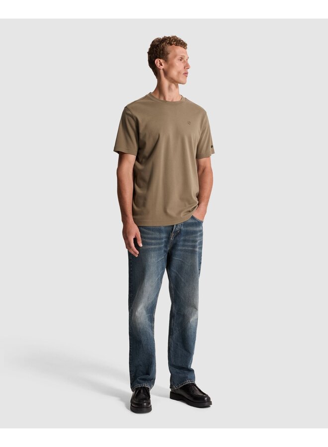 CTSS2609560 8026 Cast Iron Short sleeve r-neck regular fit interlock Walnut