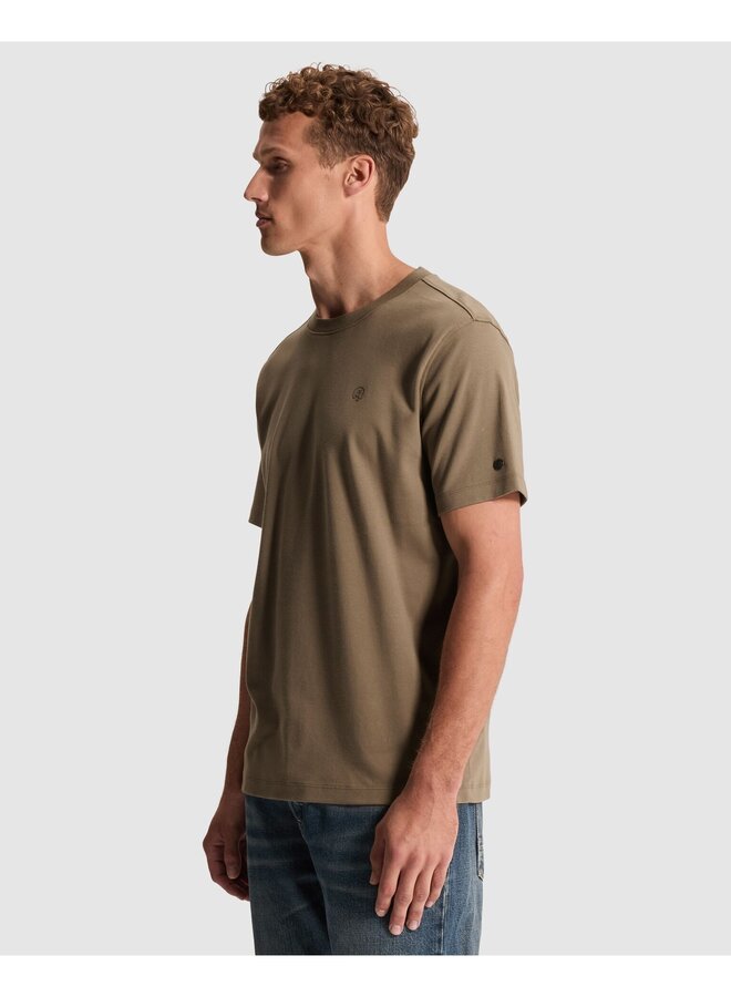 CTSS2609560 8026 Cast Iron Short sleeve r-neck regular fit interlock Walnut