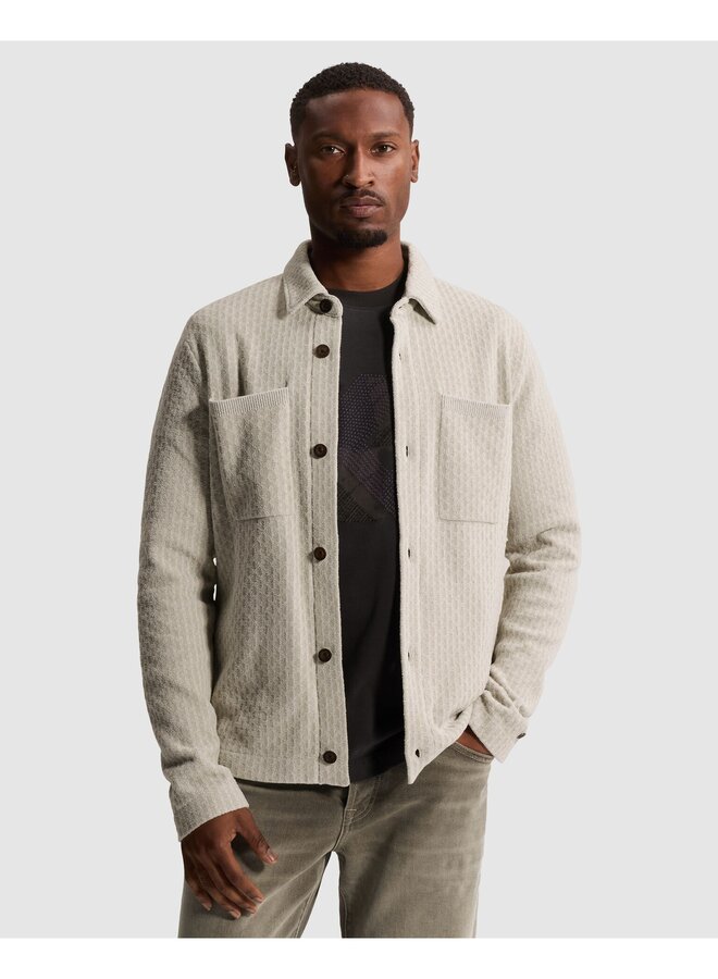 CKC2609352 7555 Cast Iron Button jacket slim fit soft blend White Down