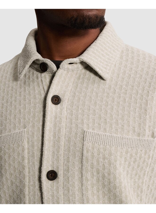CKC2609352 7555 Cast Iron Button jacket slim fit soft blend White Down