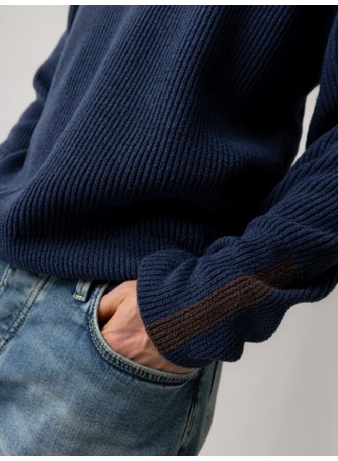 511620 469 MosMosh MMGPorter Soft Quarter-Zip Knit Navy