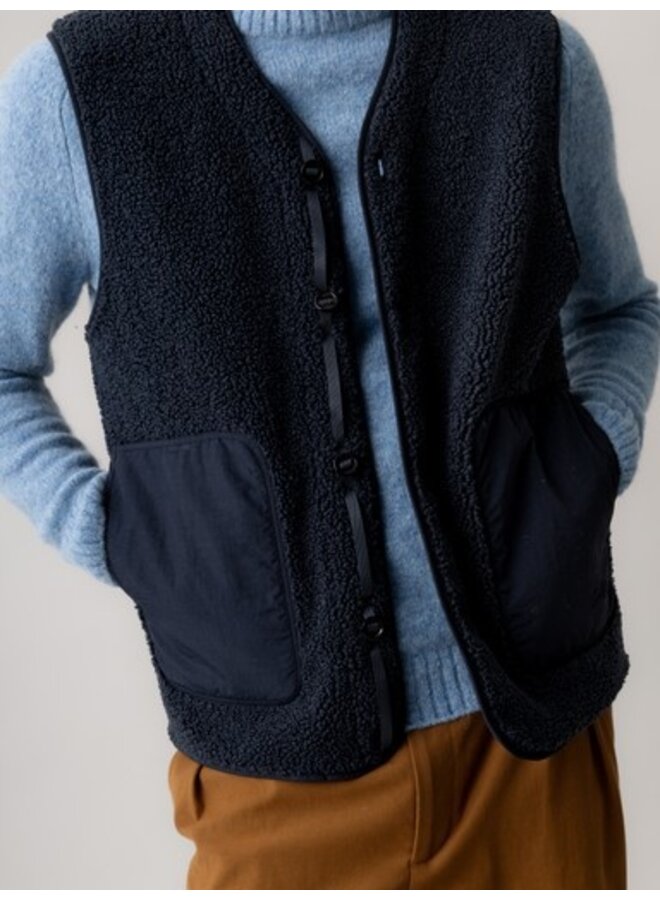 511570 468 Mos Mosh MMG Harry Waistcoat Salute Navy