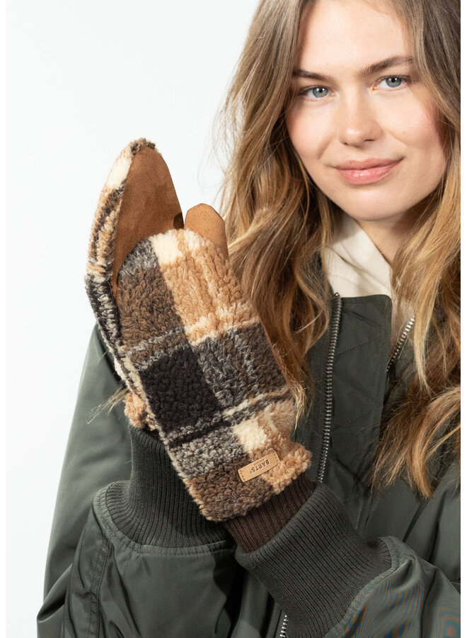 16330201 Barts Teddy Mitts dark brown
