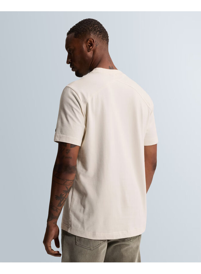 CTSS2609563 7555 Cast Iron Short sleeve r-neck regular fit peached jersey White Down