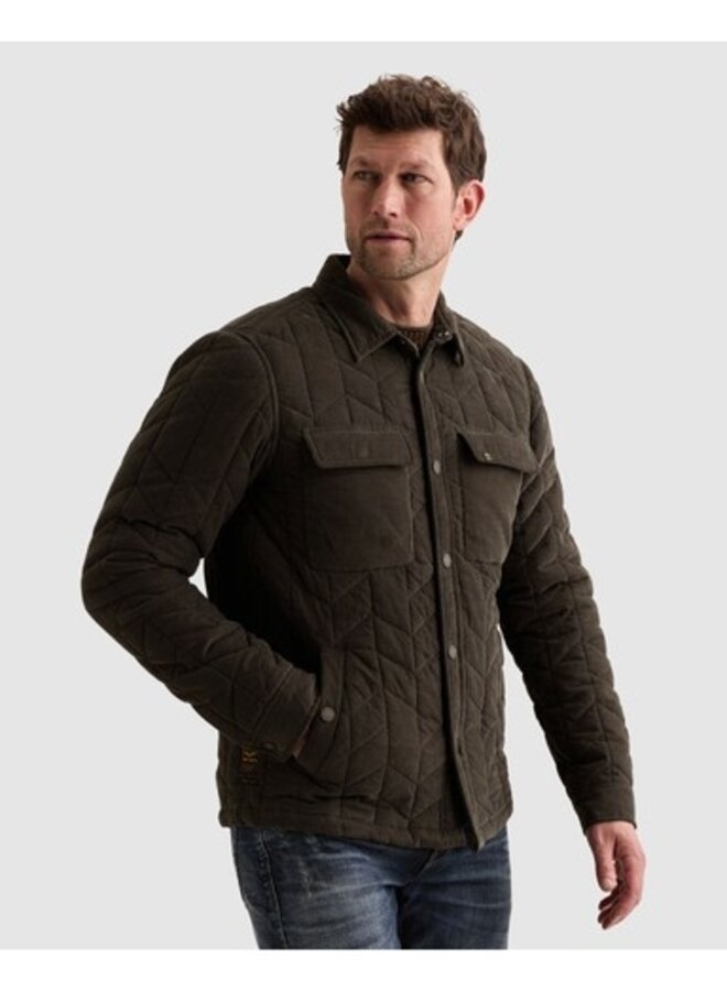 PSI2609274 8039 PME Legend Long sleeve shirt Fine Quilted Corduroy Beluga