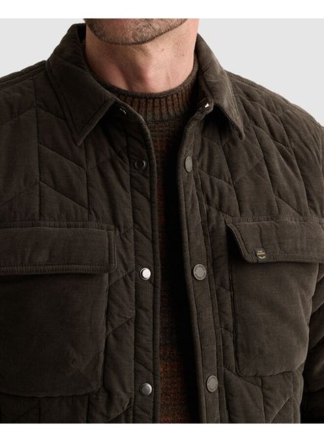 PSI2609274 8039 PME Legend Long sleeve shirt Fine Quilted Corduroy Beluga