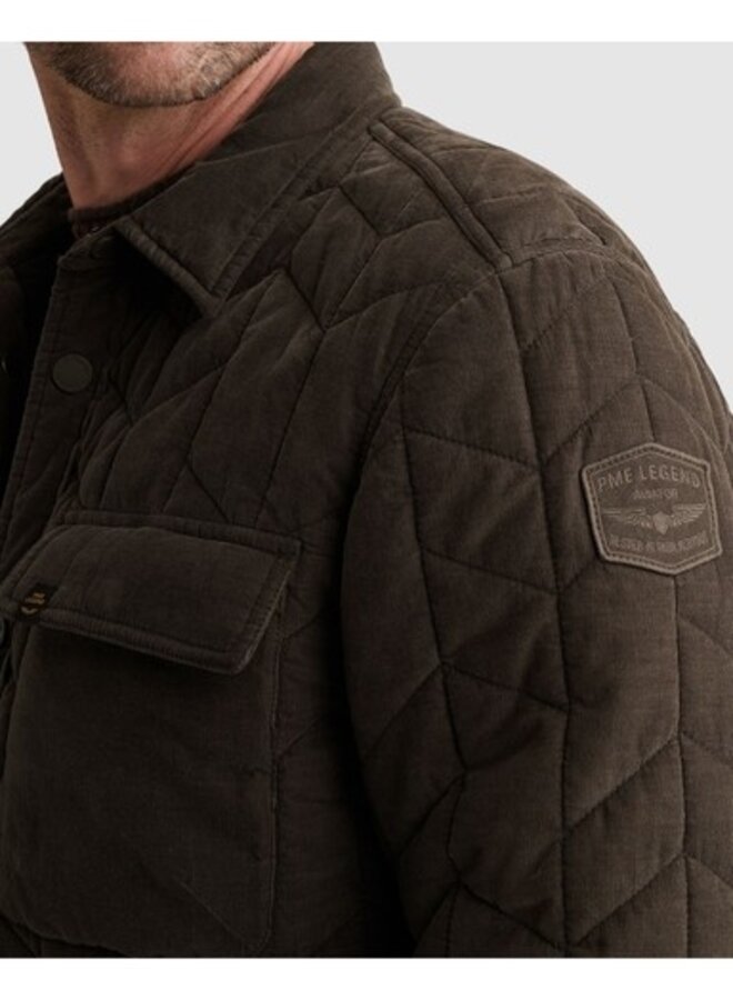 PSI2609274 8039 PME Legend Long sleeve shirt Fine Quilted Corduroy Beluga