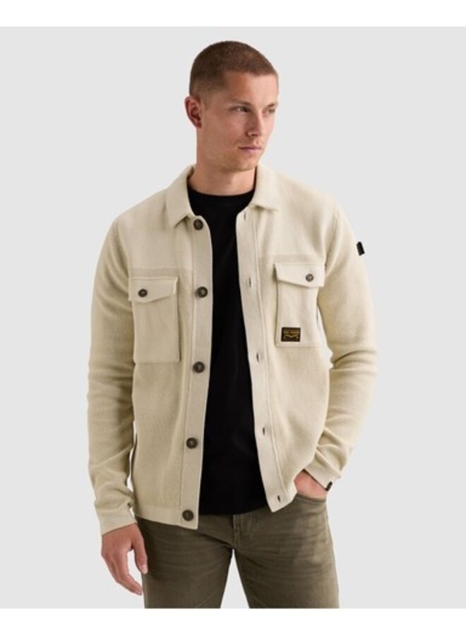 PKC2609352 7013 PME Legend Button jacket cotton structure mix Bone White