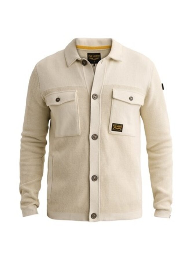 PKC2609352 7013 PME Legend Button jacket cotton structure mix Bone White