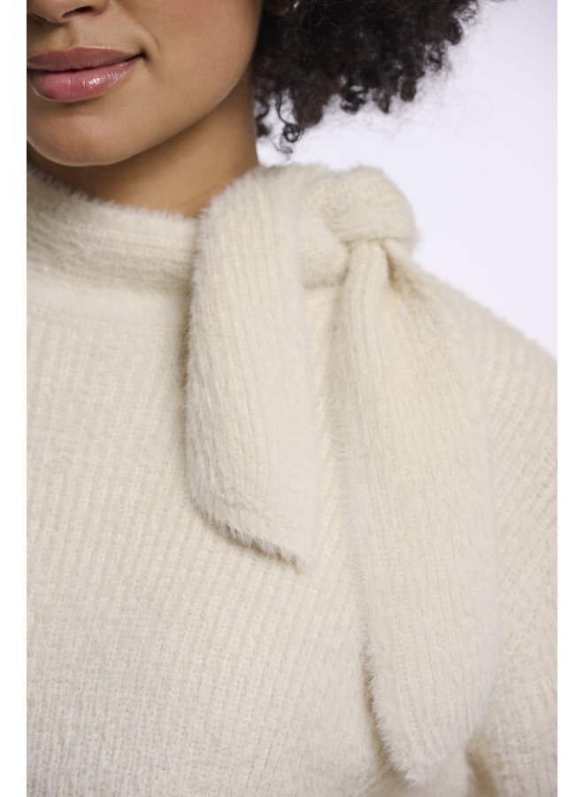 Griselda.5002612 Rino en Pelle Pullover with bowtie neckline Birch