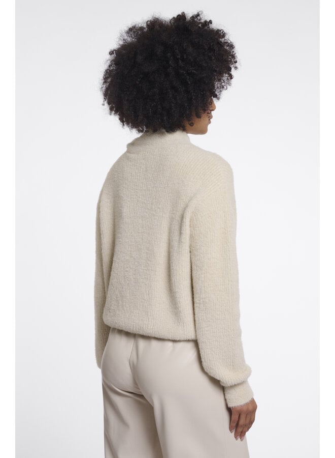 Griselda.5002612 Rino en Pelle Pullover with bowtie neckline Birch