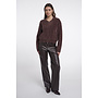 Bento.5002612 Rino en Pelle Short cardigan with zipper closure Coffee roast