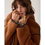 1s1312-12512 739 Summum Jacket Bonded teddy Cinnamon