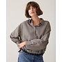 2s3548-12491 495 Summum Blouse boxy Two tone stripe small Midnight blue