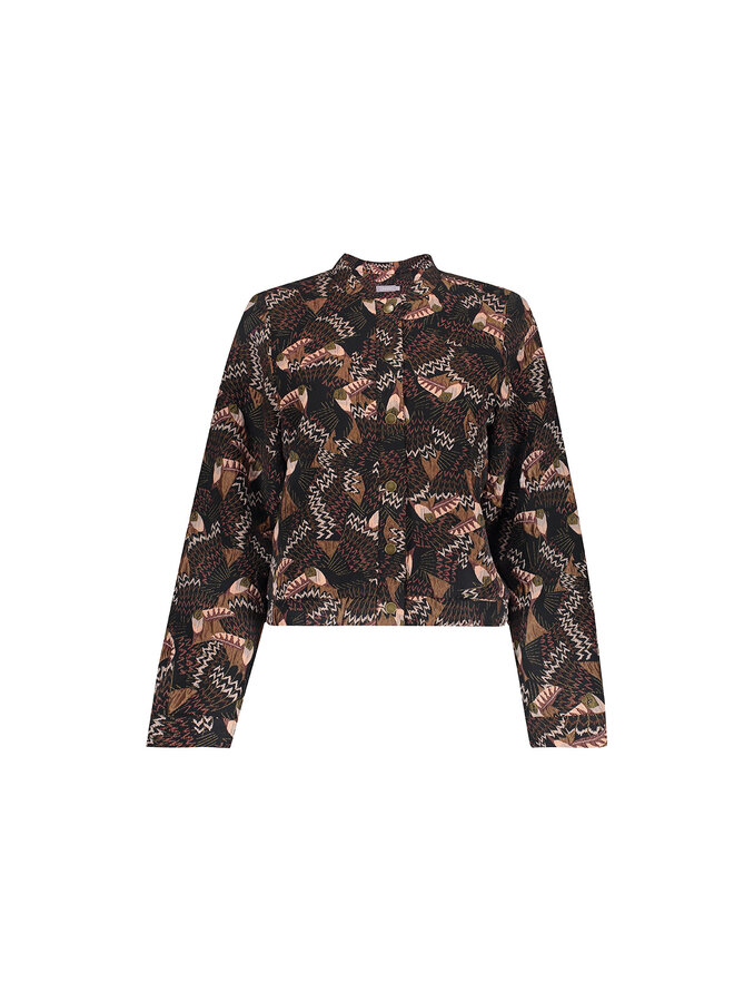 65604-20 999 Geisha jacket black/coral