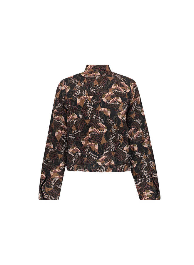 65604-20 999 Geisha jacket black/coral