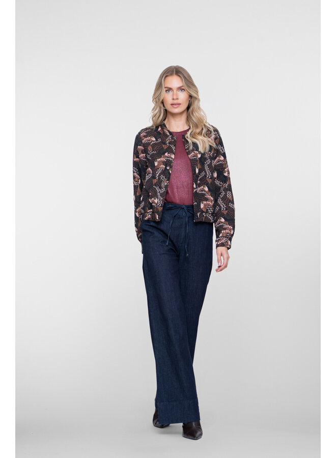 65604-20 999 Geisha jacket black/coral