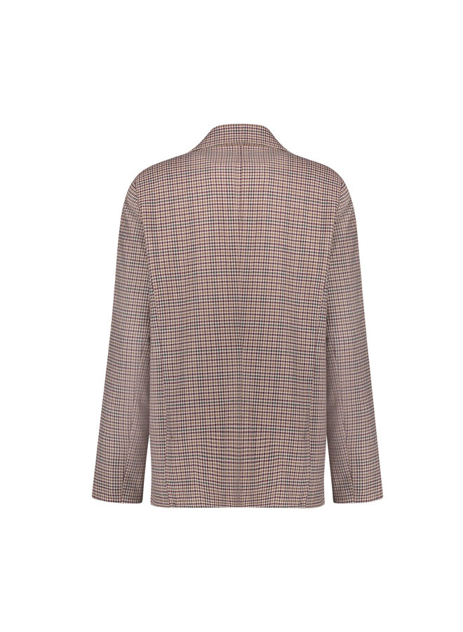 65575-32 480 Geisha Blazer check + tape burgundy/green