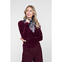 64512-10 480 Geisha Cross over hairy top burgundy