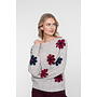 64506-10 720 Geisha Pullover flowers sand/burgundy/navy