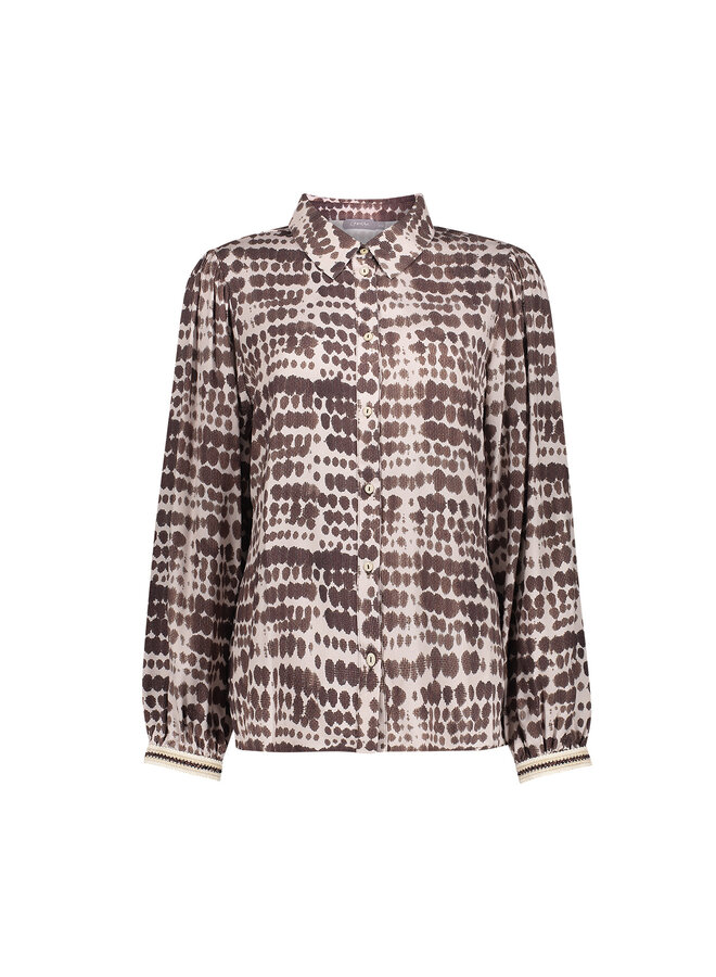 63696-20 775 Geisha blouse brown/sand