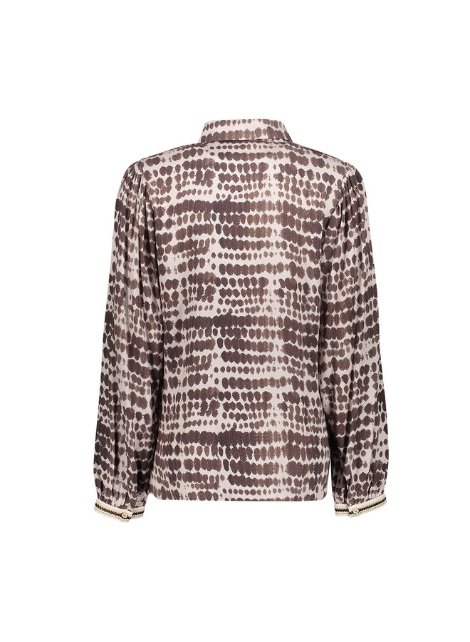 63696-20 775 Geisha blouse brown/sand