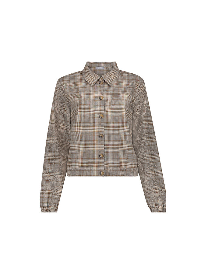 63651-20 735 Geisha blouse camel/grey