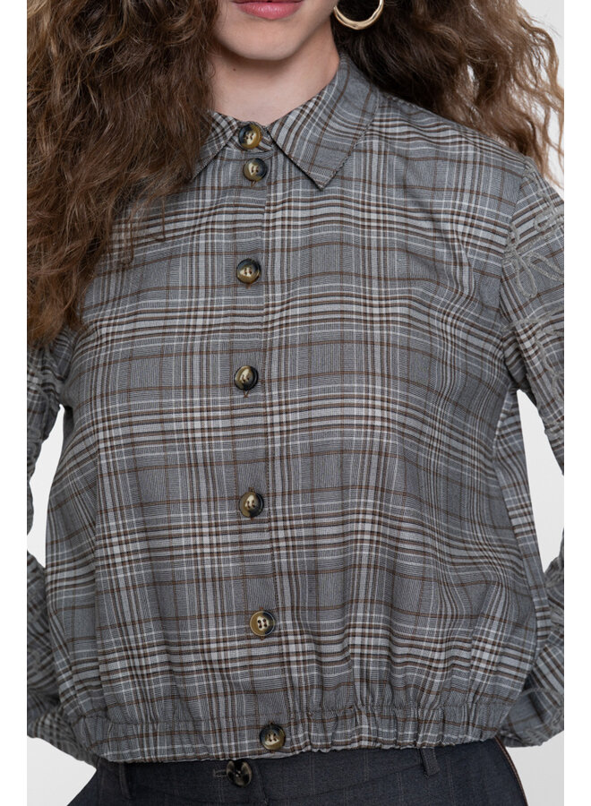 63651-20 735 Geisha blouse camel/grey