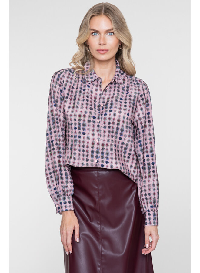 63635-20 420 Geisha blouse pink/green