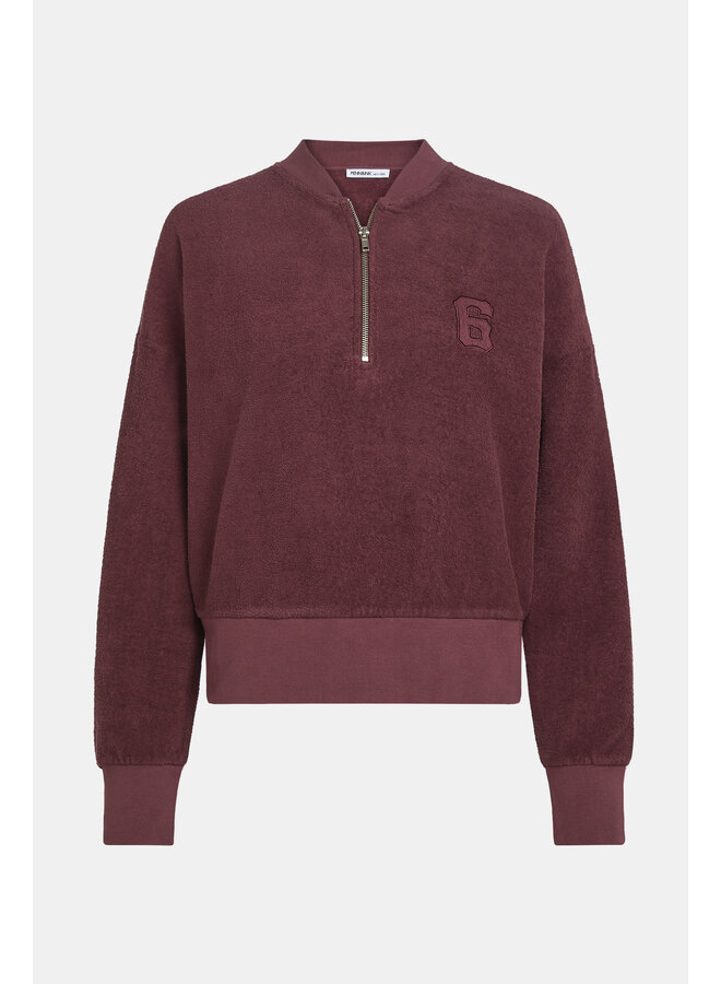 W26F1934 351 Penn en Ink Sweater aubergine