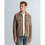 CSW2609436 8026 Cast Iron Zip jacket regular fit interlock Walnut