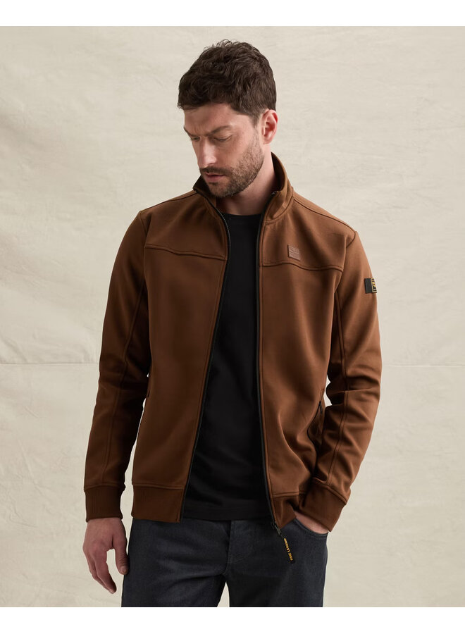 PSW2609437 8168 PME Legend Zip jacket interlock sweat Cappuccino