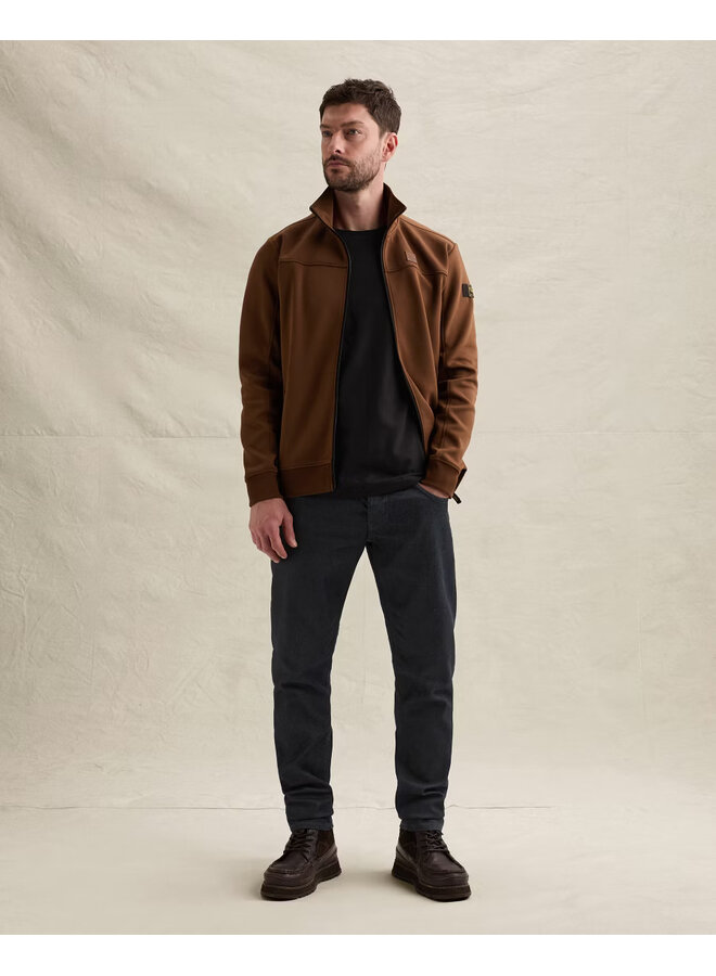 PSW2609437 8168 PME Legend Zip jacket interlock sweat Cappuccino