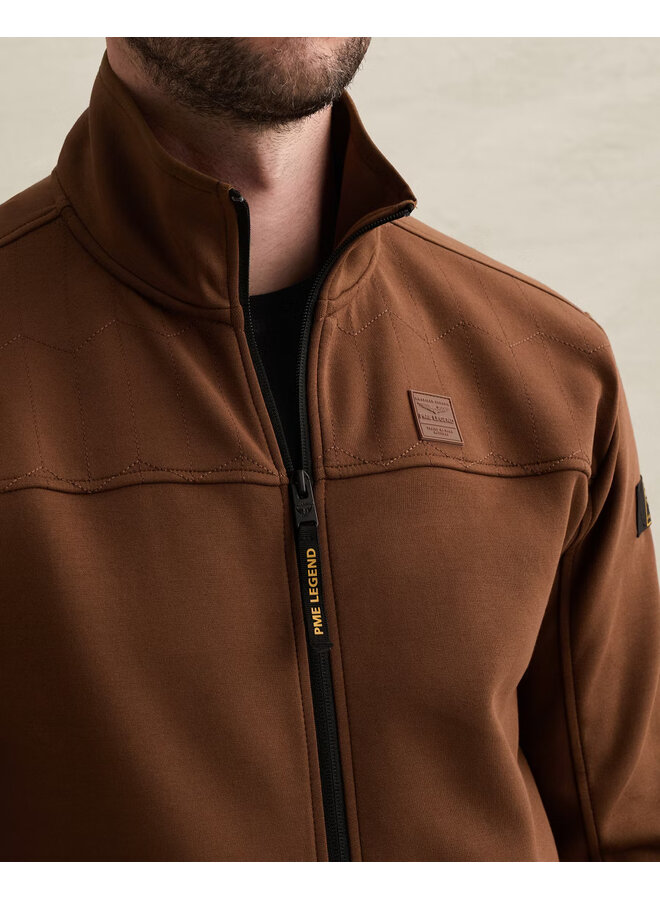 PSW2609437 8168 PME Legend Zip jacket interlock sweat Cappuccino