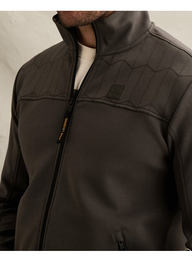 PSW2609437 8039 PME Legend Zip jacket interlock sweat Beluga