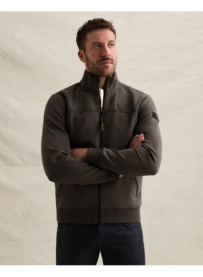 PSW2609437 8039 PME Legend Zip jacket interlock sweat Beluga