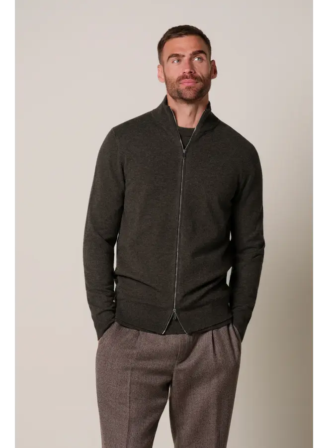 PPXJ30013E Profuomo Cardigan full zip brown