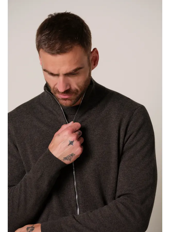 PPXJ30013E Profuomo Cardigan full zip brown