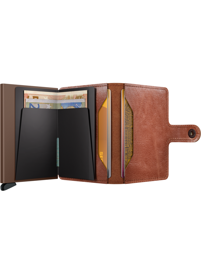 Miniwallet Vintage Cognac-Brown