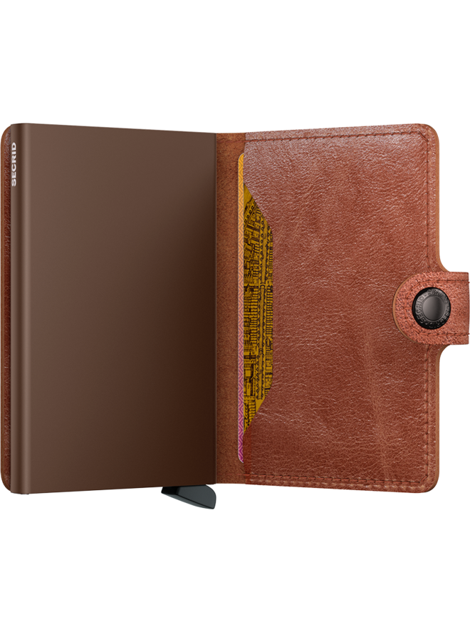 Miniwallet Vintage Cognac-Brown