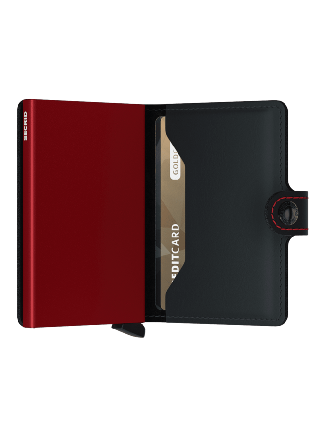 Miniwallet Matte Black & Red