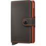 Miniwallet Matte Truffle & Orange