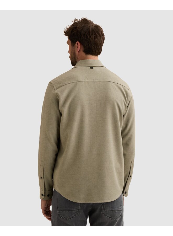 VSI2608216 6479 Vanguard Long sleeve shirt Brushed Melange Twill Forest Fog