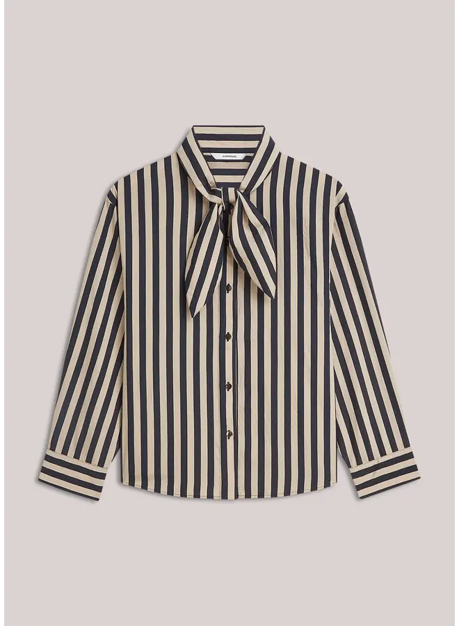 2s3523-12490 495 Summum Blouse Two tone stripe Midnight Blue